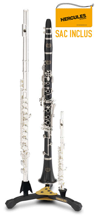 STAND FOR 2 CLARINETS/FLUTES AND 1 PICCOLO WITH BAG DS543BB