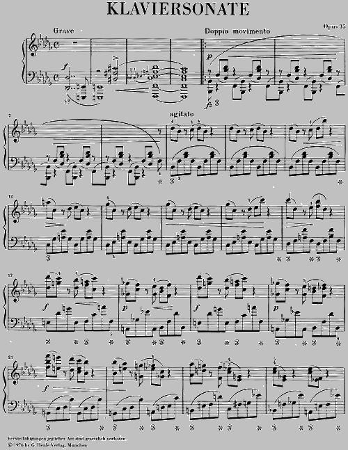 Chopin F. - Piano Sonata B Flat Minor Op. 35