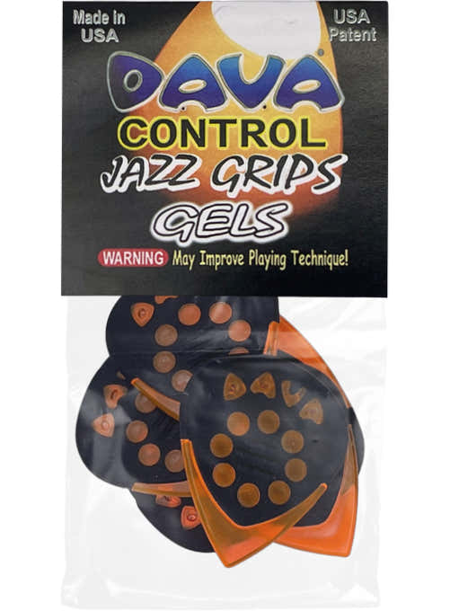 Plektren Jazz Grips Gel Beutel mit 6 Stück.