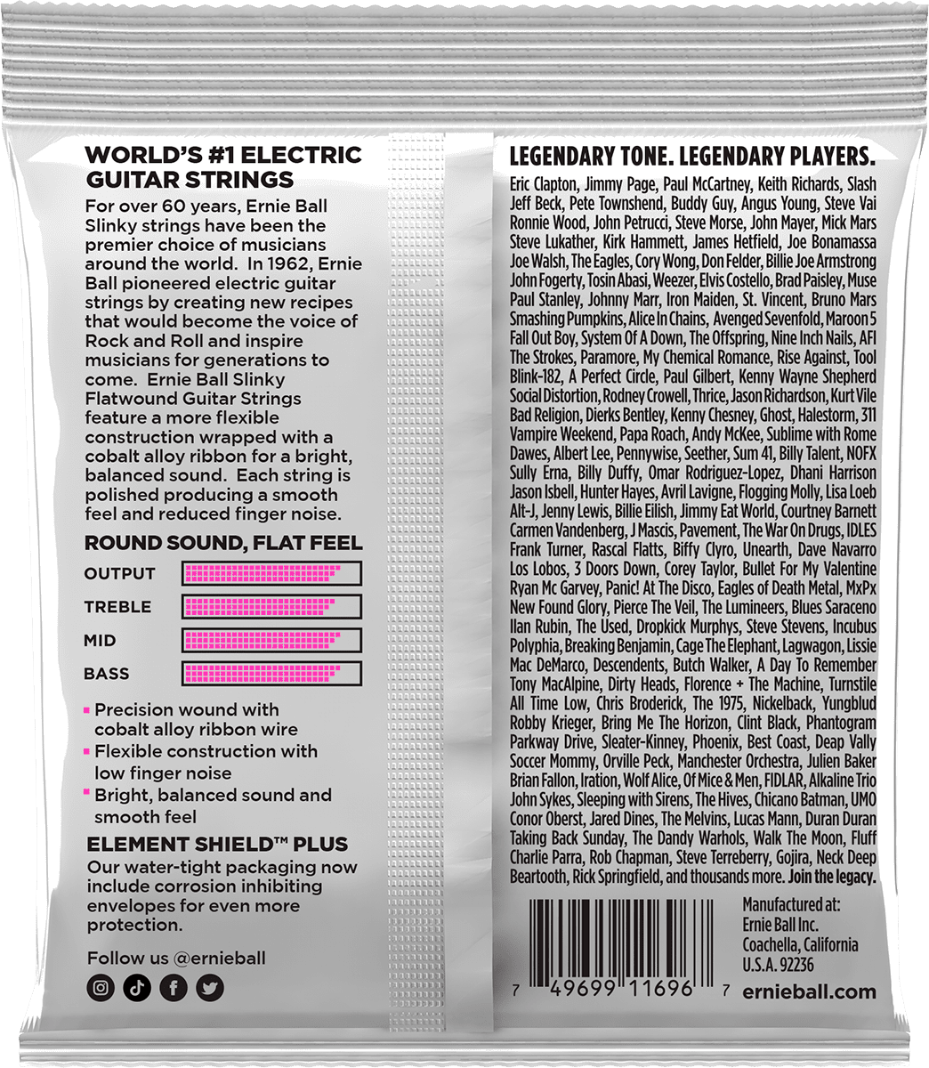 2593 FLATWOUND SUPER SLINKY FLATWOUND 09 - 42