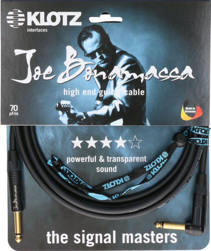 Joe Bonamassa Gitarre 9M Mono-Klinke-Mono-Klinke Abgewinkelt,