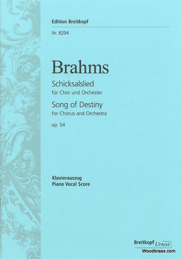 Brahms J. - Schicksalslied (Ch Du Destin) Op. 54 - Ch Choeur Piano