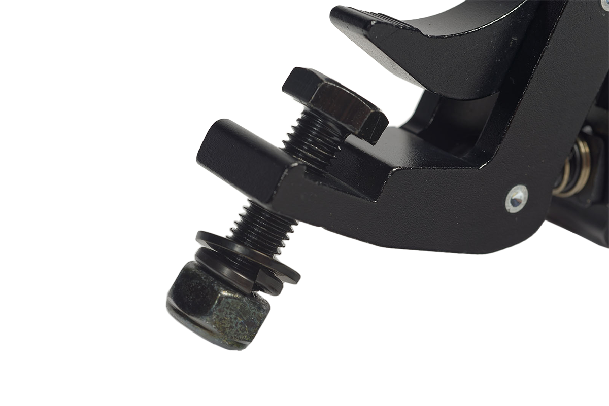 Black universal hook - Hexagonal nut