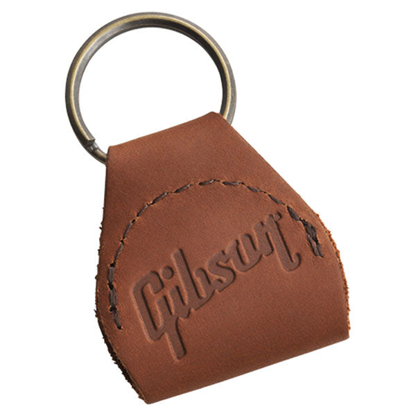 Premium Leather Pickholder Keychain (Brown) Keychain