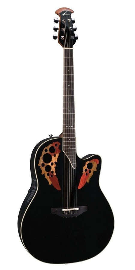 E-Akustikgitarre Pro Series Standard Elite Deep Contour Black