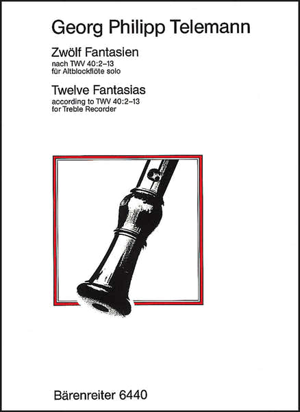 Telemann G. P. - 12 Fantaisies TWV 40:2-13 - Flute a Bec Alto