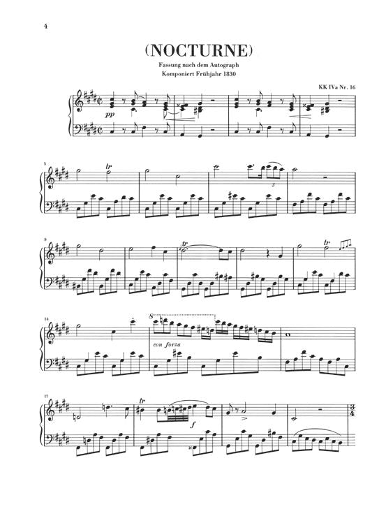 Chopin - Nocturne Ut Dièse Mineur Op. Post. - KLAVIER