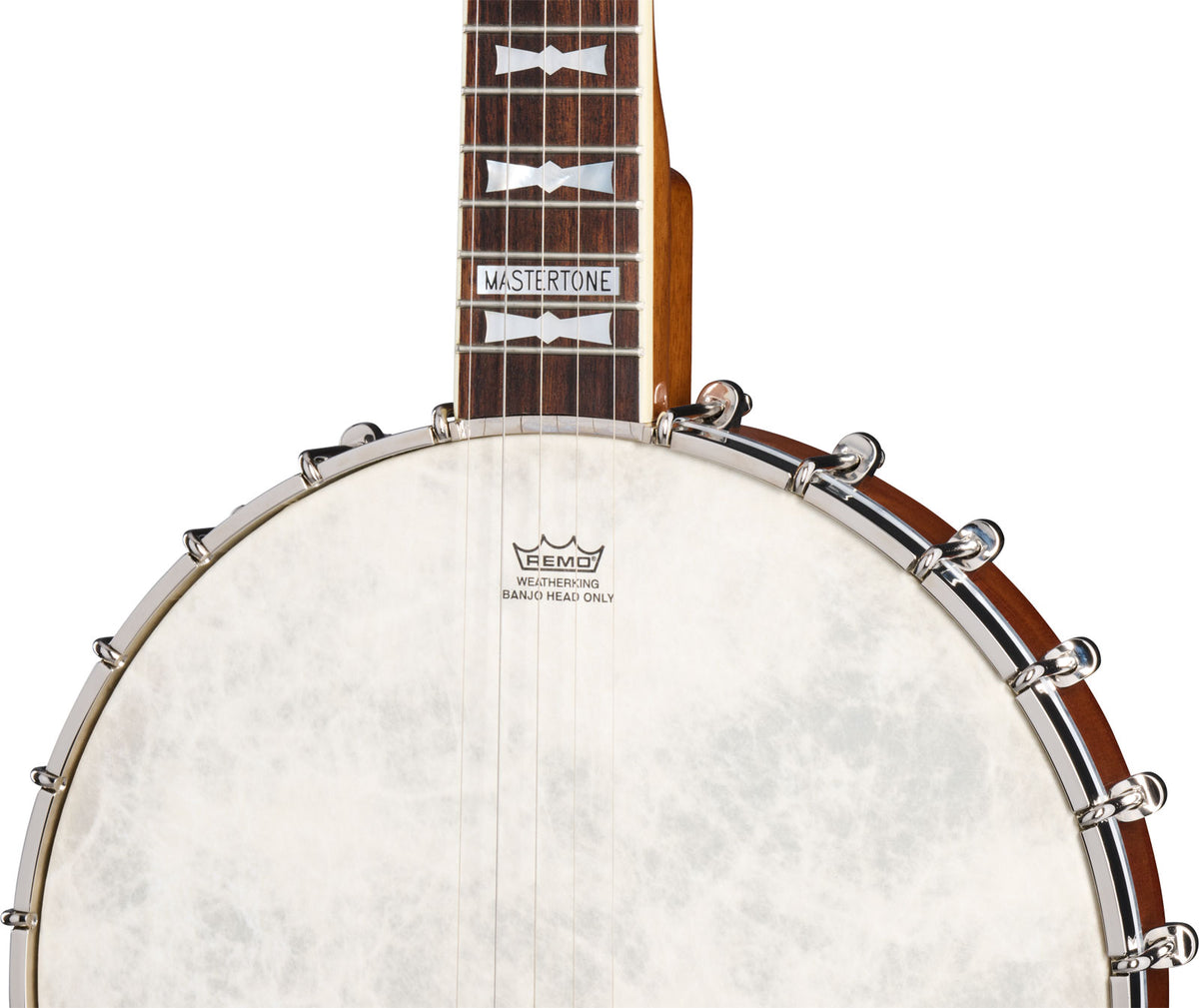 Mastertone Bowtie Banjo mit offenem Rücken Natur Ibgcs