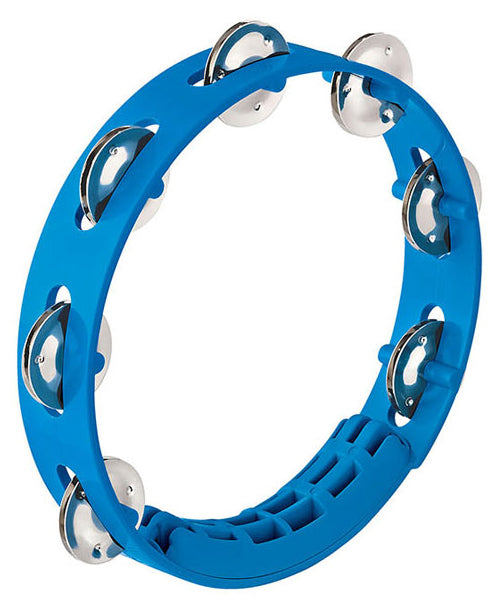 COMPACT ABS TAMBOURINE - SKY-BLUE - 8? - 1 ROW VERSION