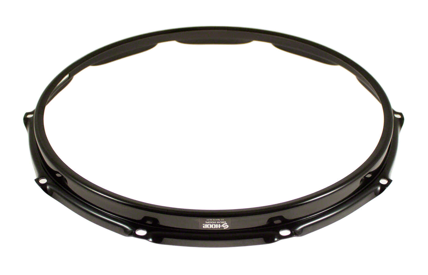 Spannreifen 14" 1 Spannschraube Resonanz-Snare-Drum - Schwarz
