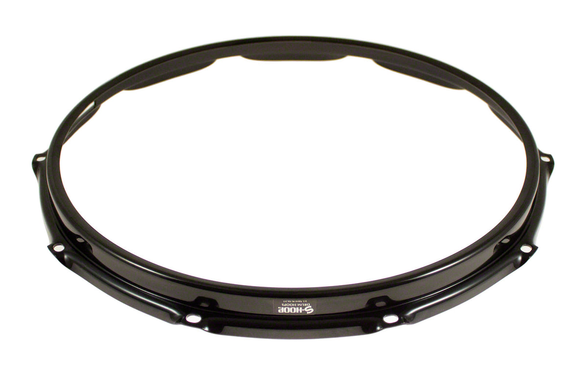 Spannreifen 14" 1 Spannschraube Resonanz-Snare-Drum - Schwarz