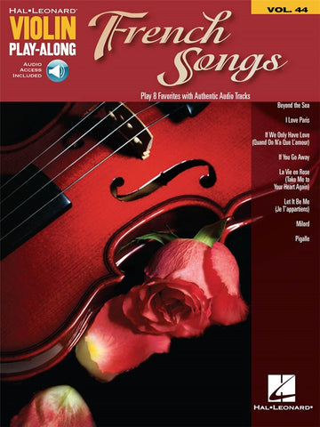 FRENCH SONGS - VIOLIN PLAY ALONG VOL.44