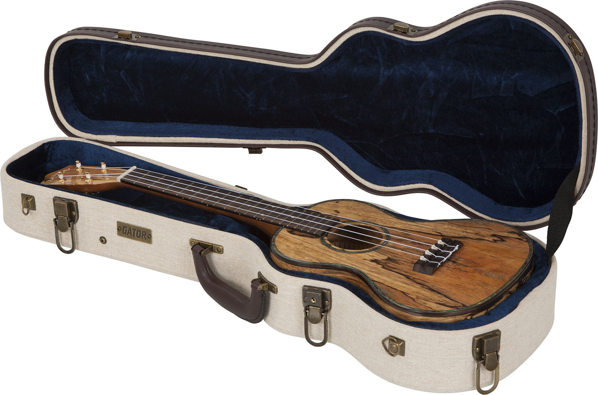 Beiger Tenor-Ukulelenkoffer Aus Holz Deluxe - GW