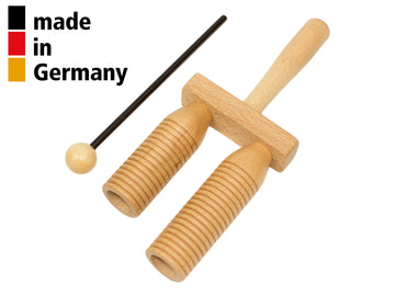 Kleines Agogo Aus Buche 2 Töne Mit Schlägel - 3+