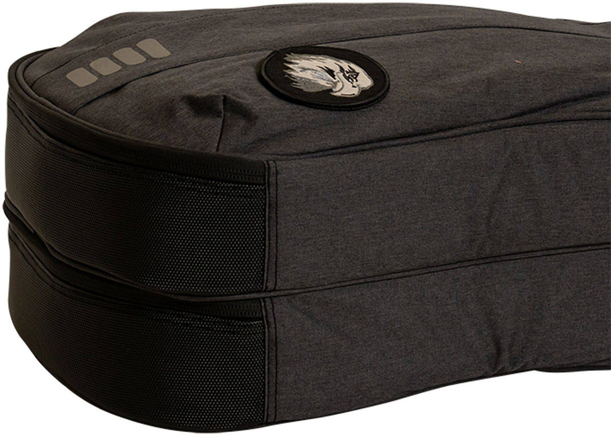 Graue Doppelte E-Gitarren-Tasche