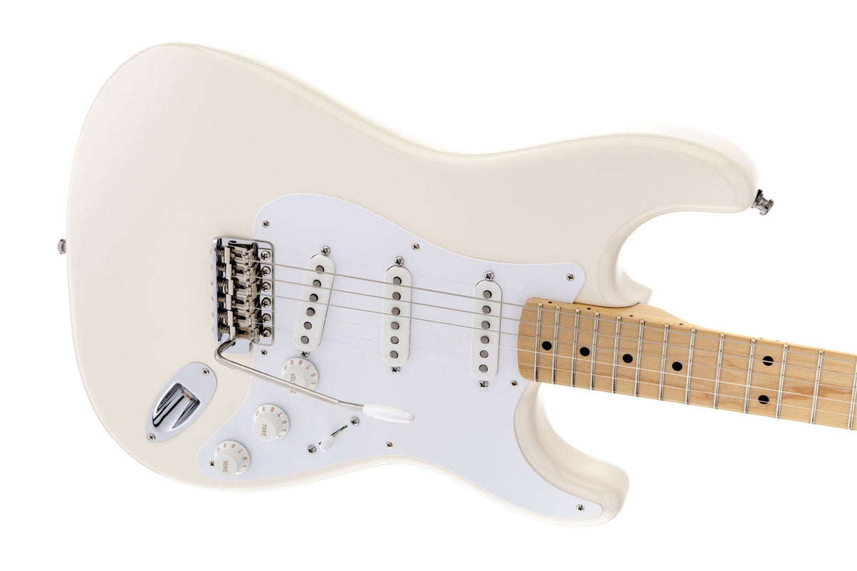 Stratocaster Signatur Jimmie Vaughan MN Tex-Mex Olympisches Weiß