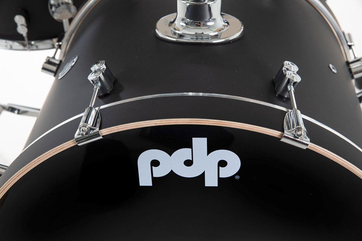 SHELL SET CONCEPT MAPLE FINISH PLY CM7 KIT 22" SATIN BLACK PDCM2217BK