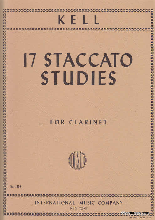KELL R. - 17 STACCATO STUDIES - CLARINETTE