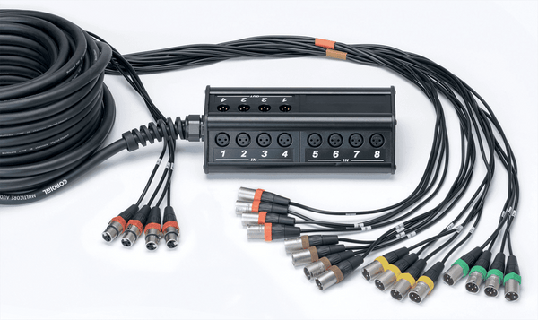 Stagebox 16 Eingänge 4 Ausgänge XLR-Kabel 30 M