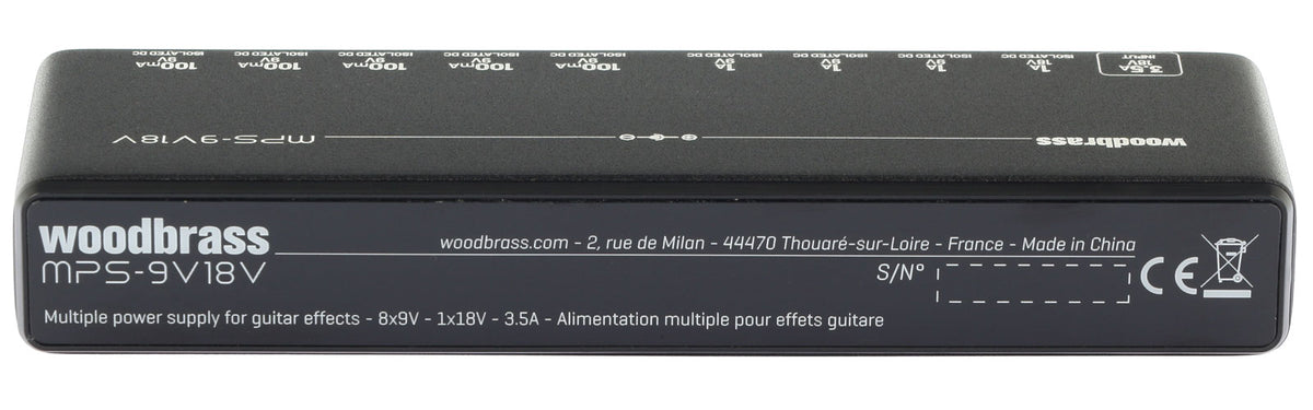 MPS-9V18V, Slim-Netzteil Für 9 Pedale