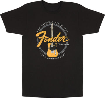 "S" T-Shirt 75th Telecaster Vintage Black