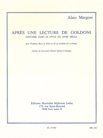 Après Une Lecture De Goldoni