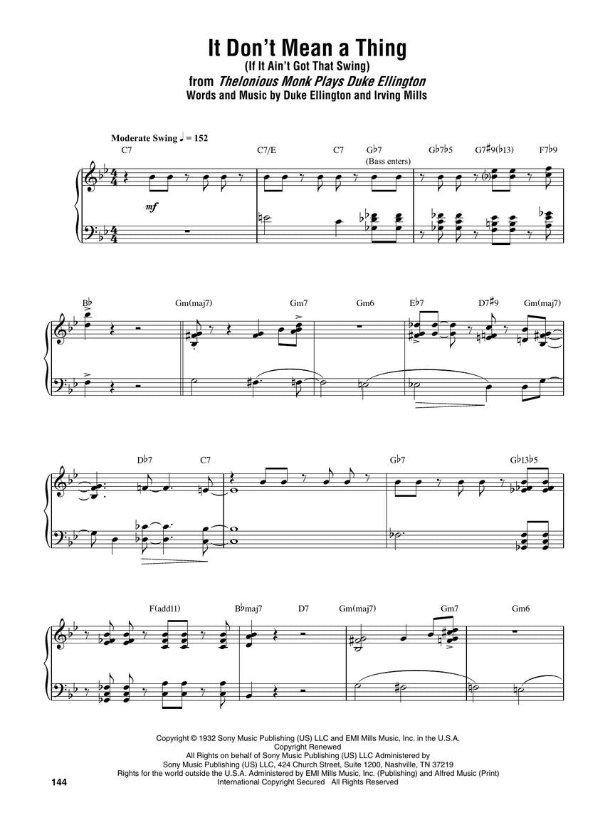 Thelonious Monk - Omnibook - Piano Transcriptions