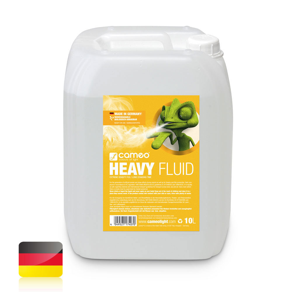 Cameo SCHWERE FLSSIGKEIT 10L - SEHR HOHE DICHTE UND SEHR LANGLEBIGE FLSSIGKEIT FR RAUCHMASCHINEN - 10 l