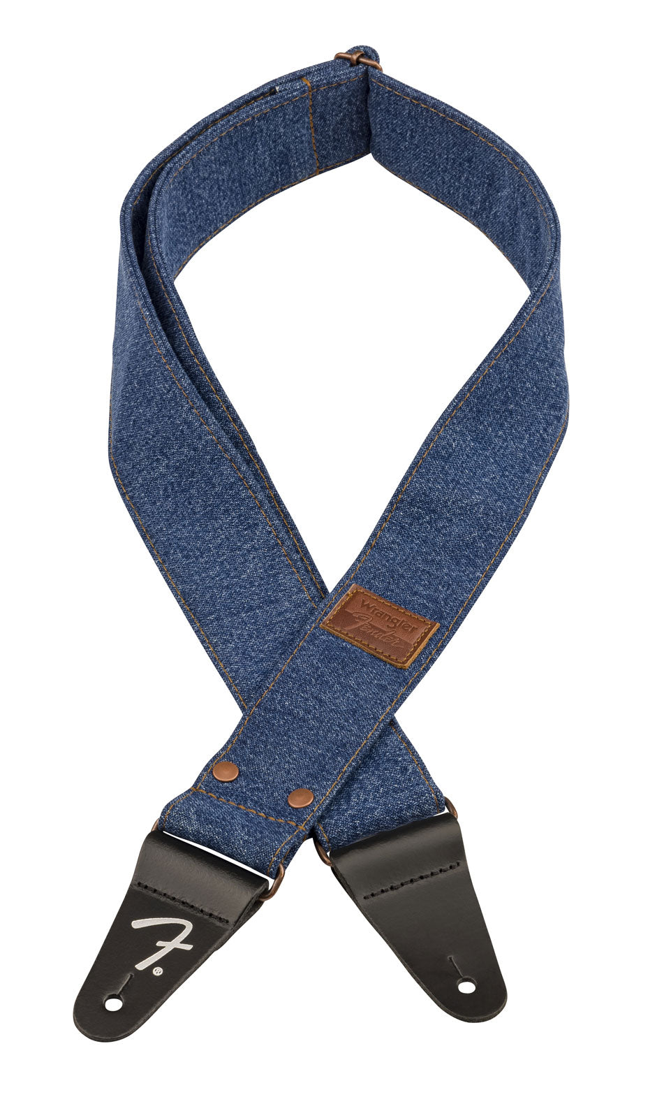x Wrangler Gurt aus Denim mit Nieten Indigo