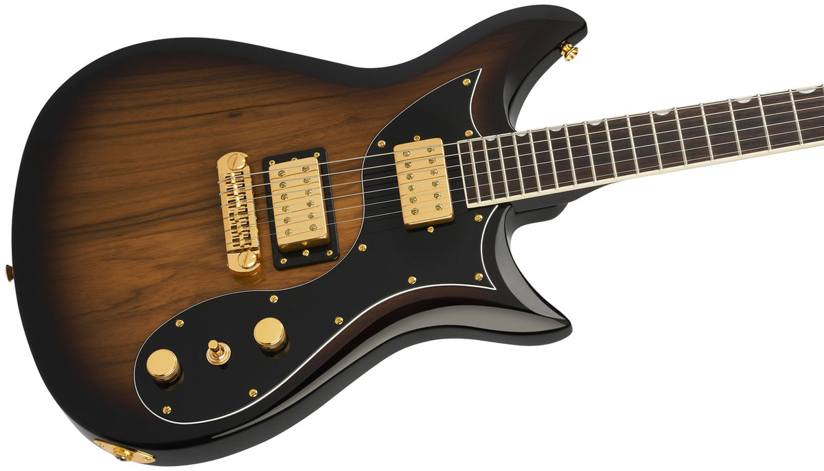 LTD Electromatic Black Limba CVT, RW Sunburst
