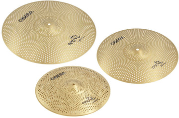 Mute 3x Silent Cymbals Set - 14" 16" 20" - Brass Finish