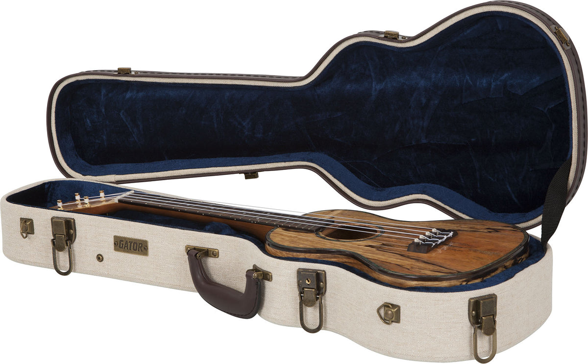 Beiger Tenor-Ukulelenkoffer Aus Holz Deluxe - GW
