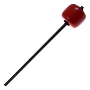 205A Bassdrum-Pedalbeater Rotes Hartholz Langer Schaft Schwarze