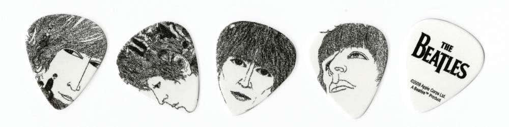 Beatles Gitarrenplektren Revolver 10er-Pack Extra stark