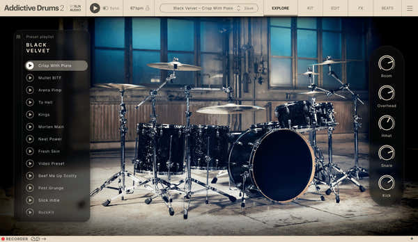 XLN Audio Addictive Drums 2 Black Velvet ADpak