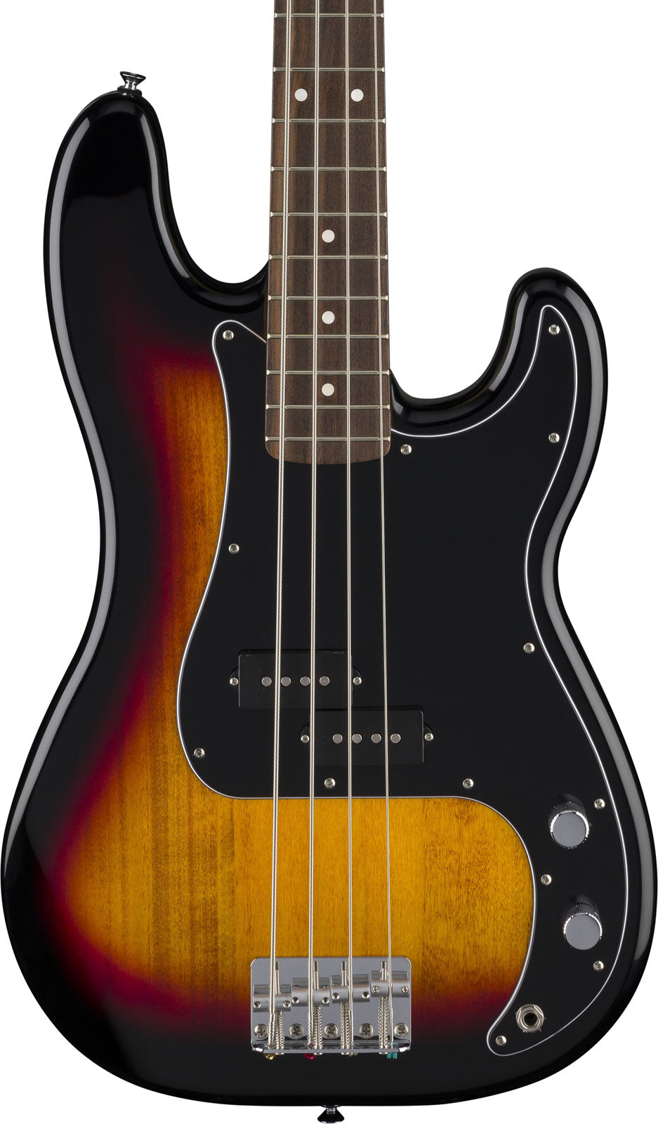Standard Precision Bass LRL schwarzes Schlagbrett 3-Farben-Sunburst