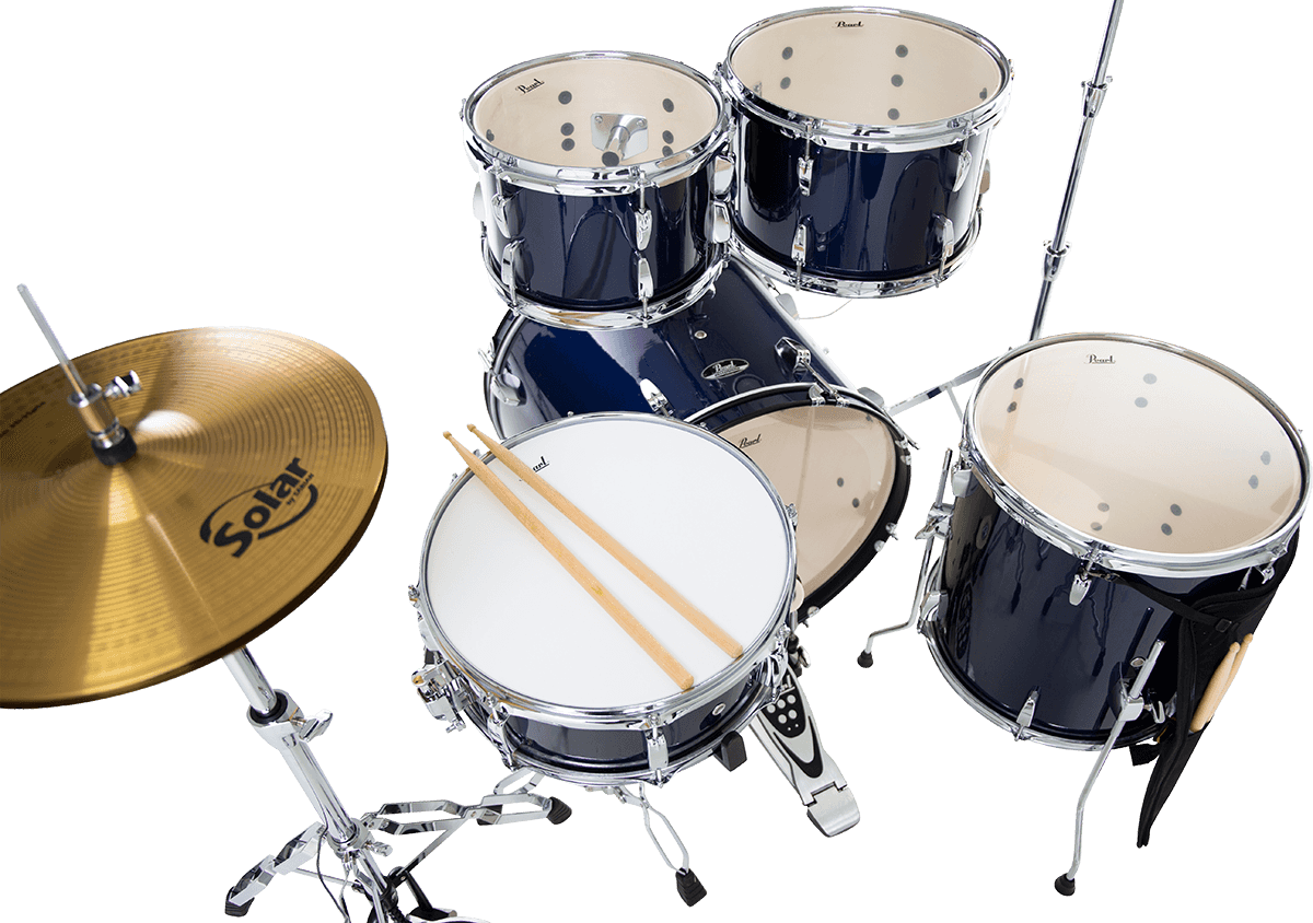 ROADSHOW FUSION 20 ROYAL BLUE METALLIC + SOLAR CYMBALS