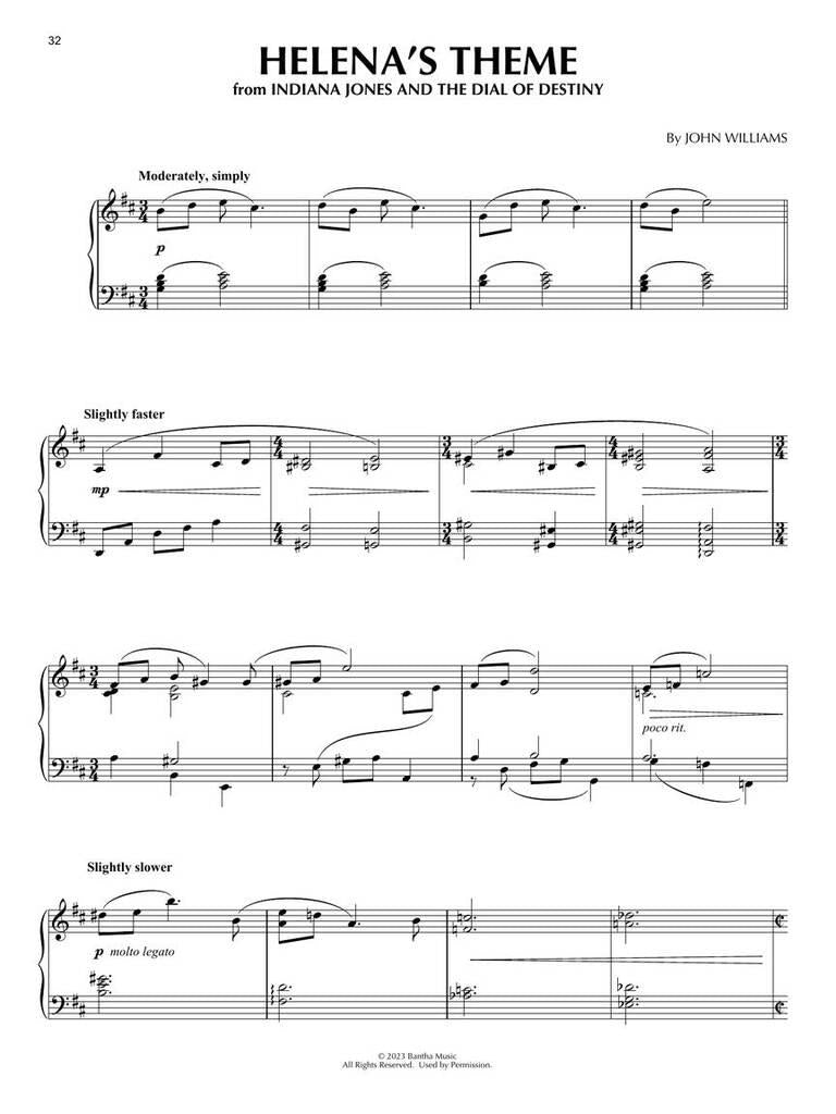 John Williams - Indiana Jones Piano Solo Collection