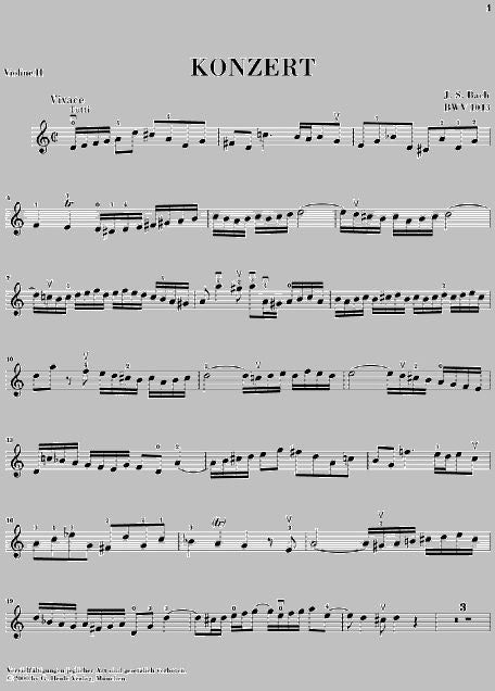 Bach J.S. - Concerto For 2 Violins And Orchestra D Minor BWV 1043