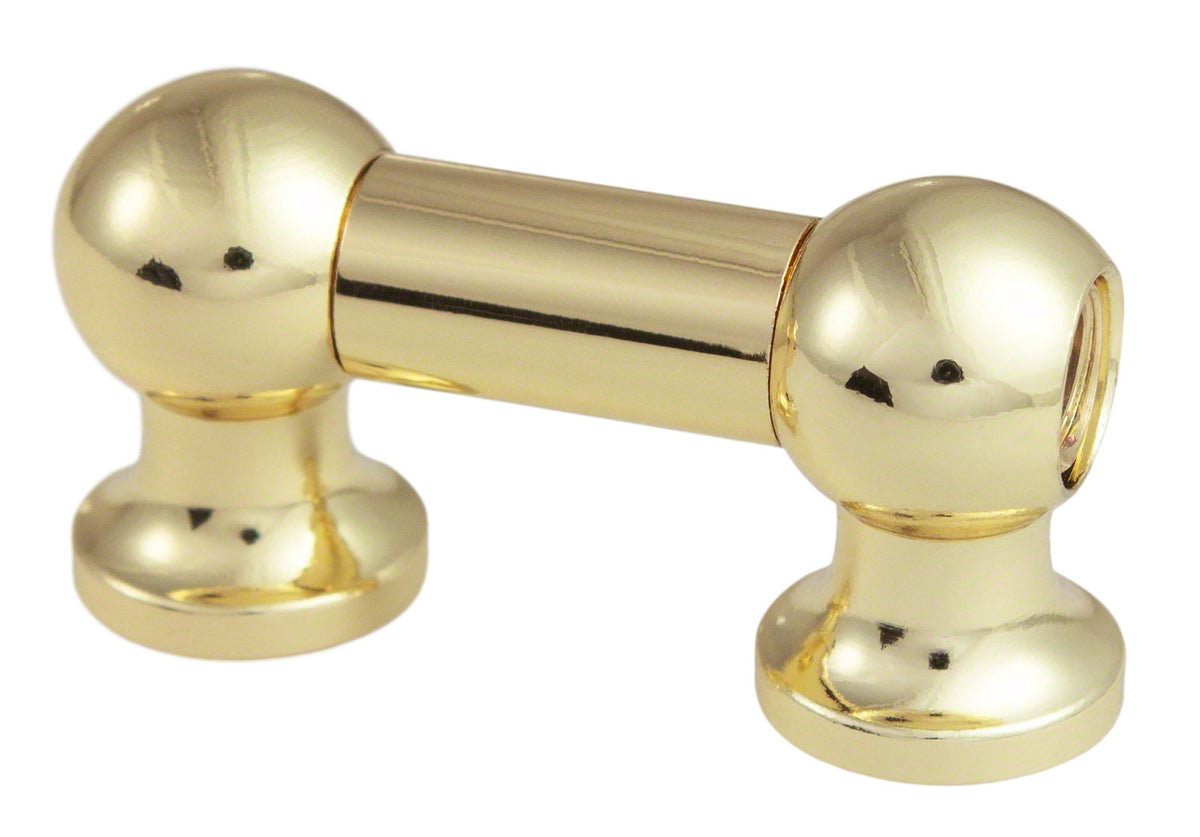 TL12S25-BR Rohrspannböckchen 25mm Goldfarben Einseitig (X1)