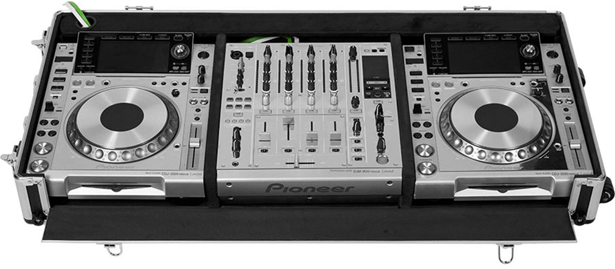 Koffer für Regie 12'' XDJ1000 MKII und DJM750 W Silber
