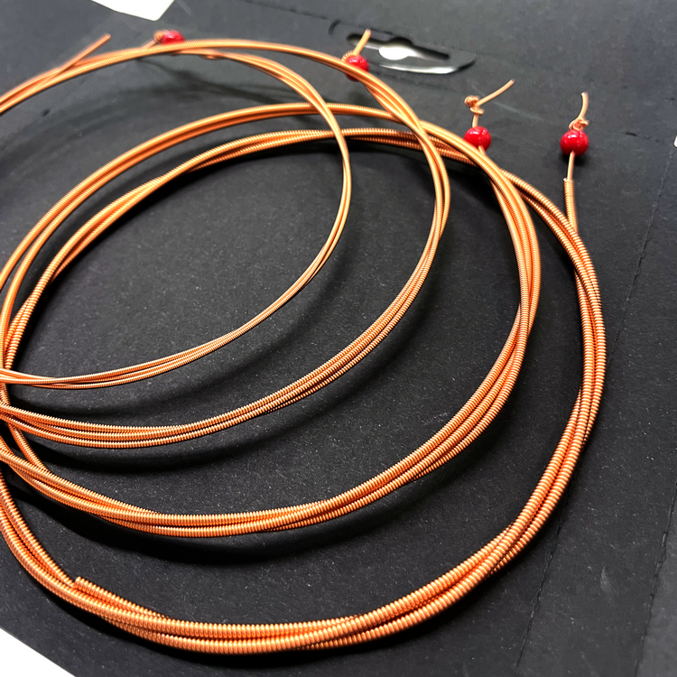 320U 4er-Set Round Spirals-Saiten für Akustikbass