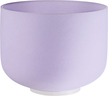 SONIC ENERGY AMETHYST CRYSTAL SINGING BOWL 8" NOTE B CROWN CHAKRA - CSBA8B