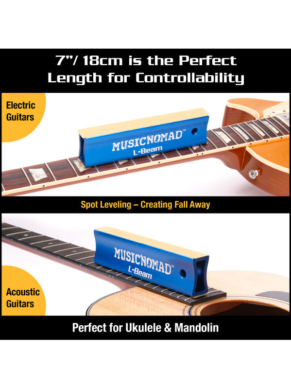 MN810 L-beam Schleifstab für Bünde Gitarren Ukulelen Mandoline - 18cm
