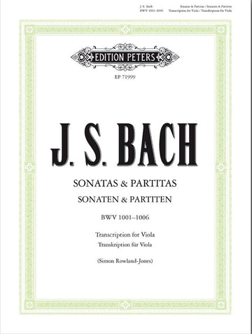 BACH J.S. - SONATES & PARTITAS BWV 1001-1006 - ALTO