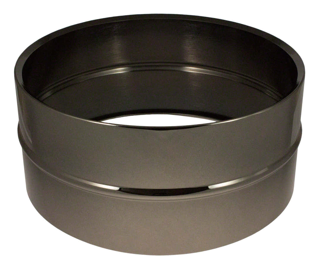 14X6.5 Schwarzer Vernickelter Messingkessel (Messing)