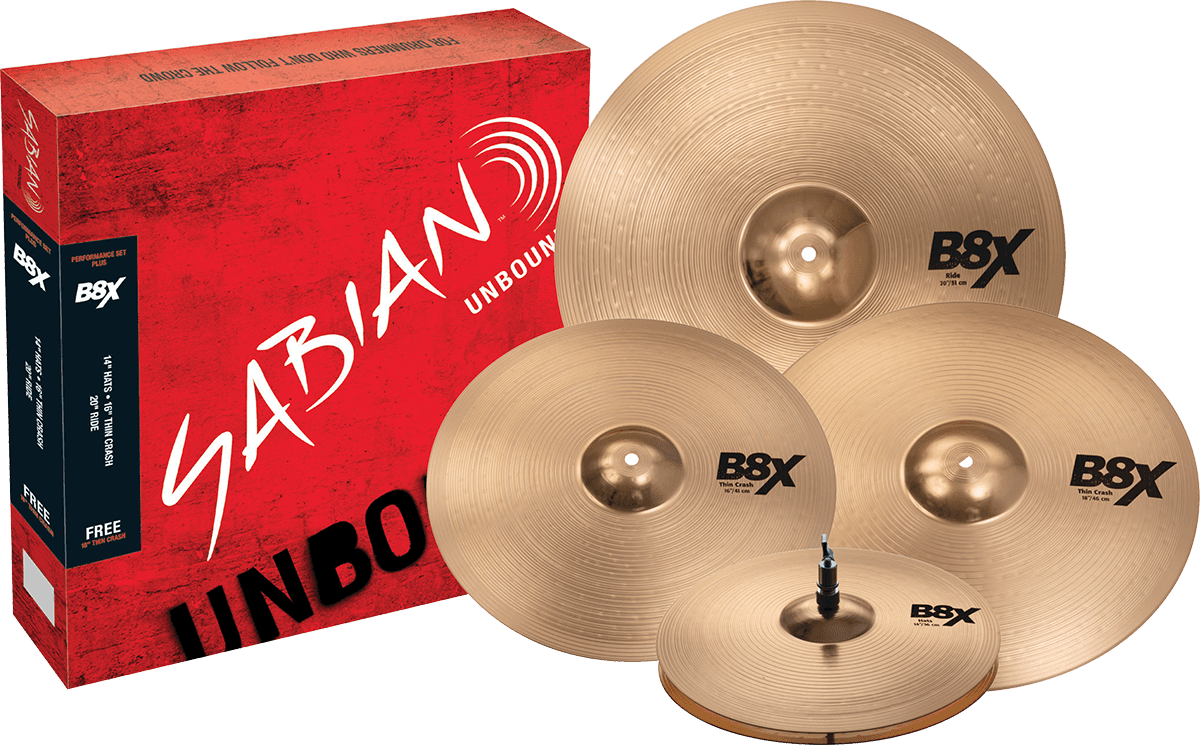 Set B8X Performance Set Plus 14/16/2 + 18" Crash +9 TAGE TEST DRUMEO