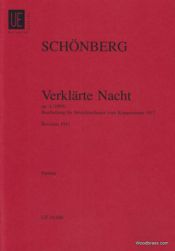 Schänberg A. - Verklärte Nacht Op. 4 Fur Streichorchester - Conducteur