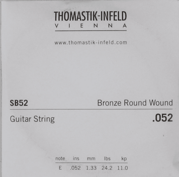 ACOUSTIC GUITAR STRINGS SPECTRUM ACOUSTIC STRINGS DETAIL STRINGS .052 RW