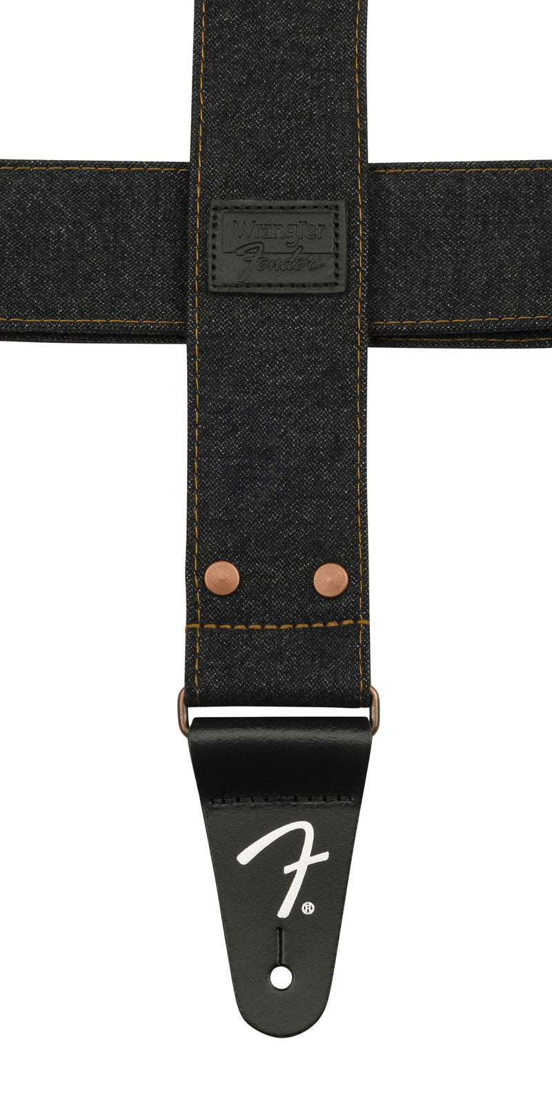 X Wrangler Genieteter Denim-Gurt Schwarz